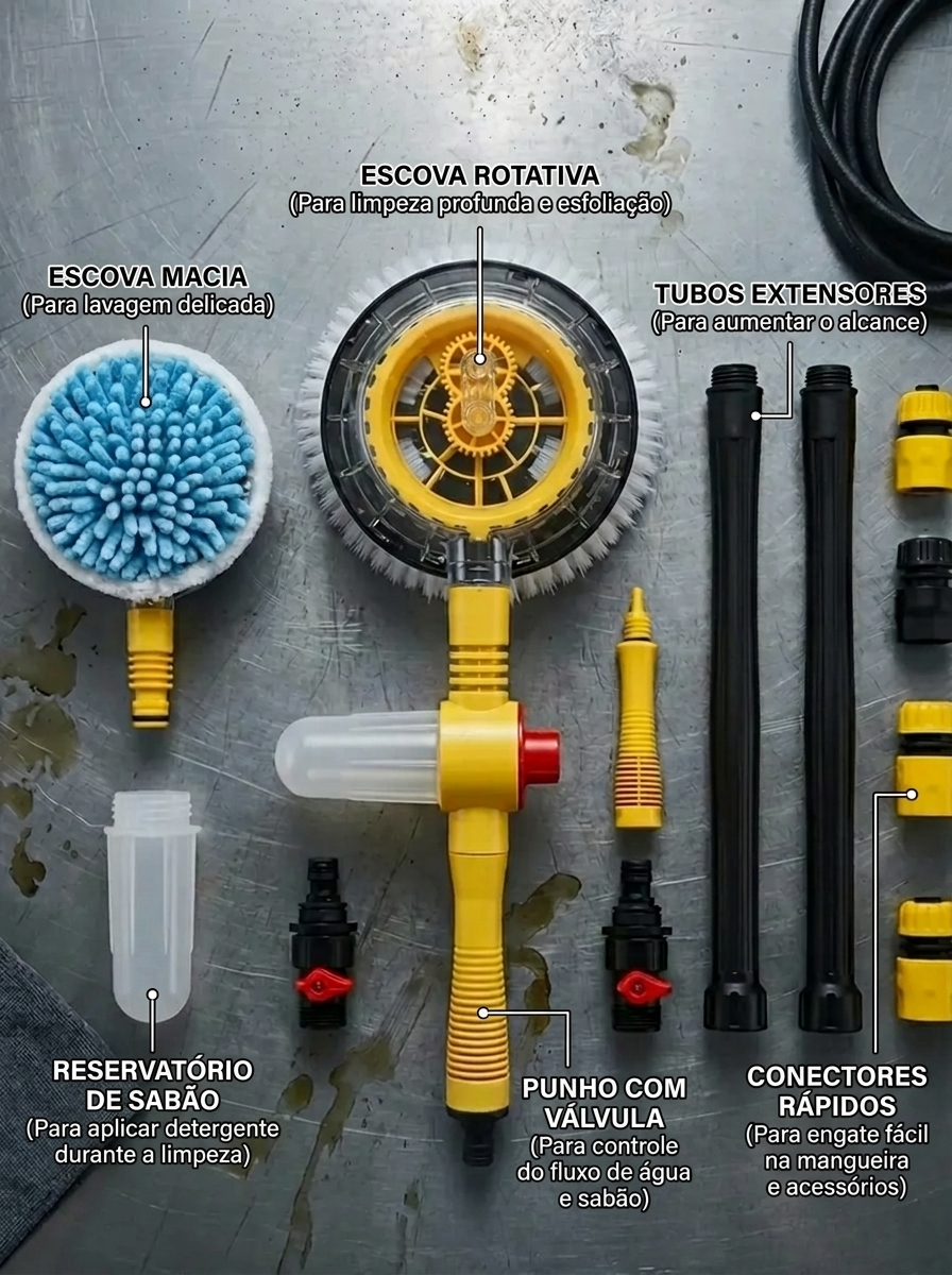 Kit Lavagem Auto Fácil Profissional